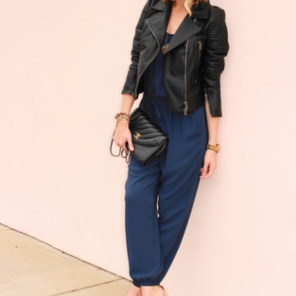 CAbi | French Navy Jumpsuit - Picture 2 of 7